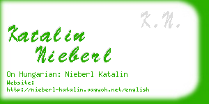 katalin nieberl business card